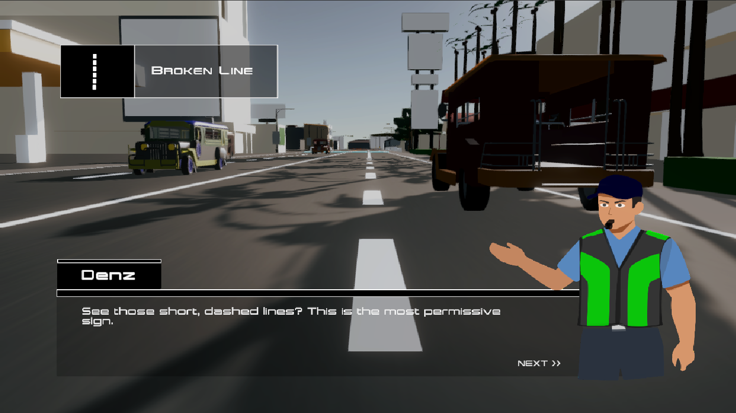 Tutorial screen